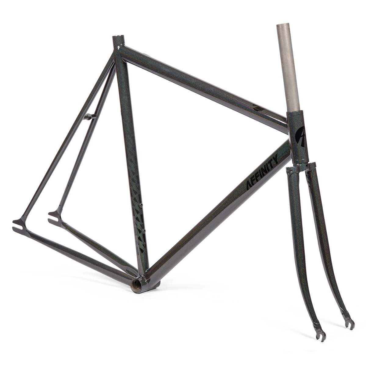 GWセール Affinity Cycles lo pro sizeS AFFINITY CYCLES* lo pro track frame (prism black) - BLUE LUG