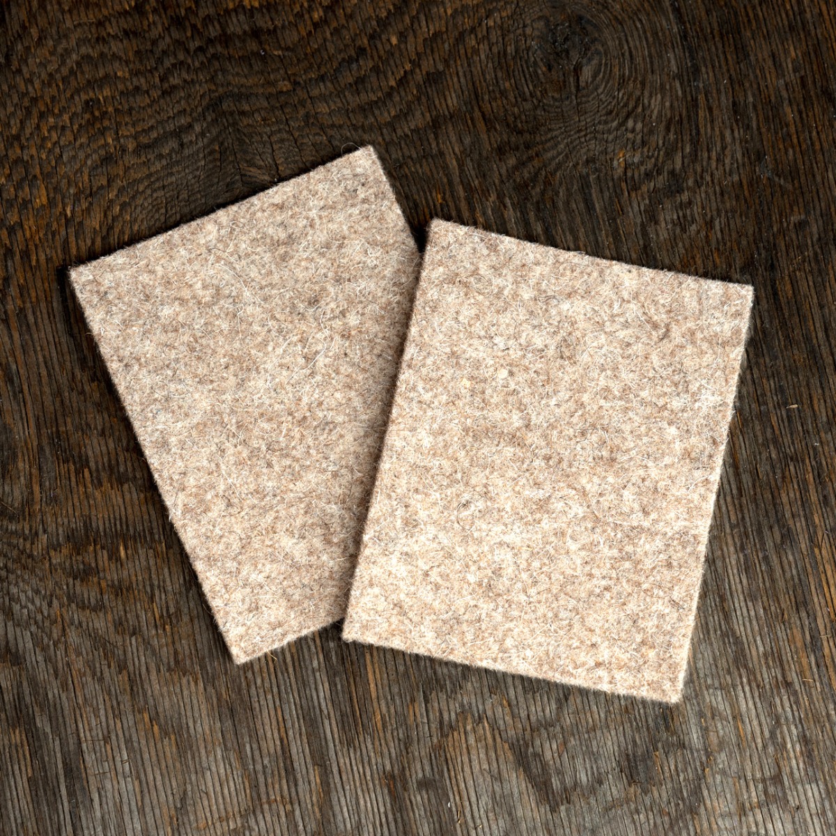 *RIVENDELL* wool felt grips (brown/pair)