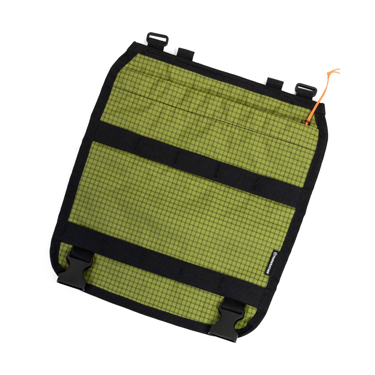 *FAIRWEATHER* handlebar bag ADV detachable flap (ultra grid/avocado)