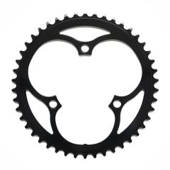 Blue Lug YMC-W 3 Bolt Double Crank Set Silver 170mm 46/30T