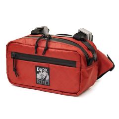 REALM* dual duty hip/handlebar bag XL (ecopak red) - BLUE LUG