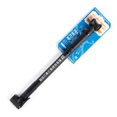 RIVENDELL* Mike PLUMPATIRE wood handled floor pump - BLUE