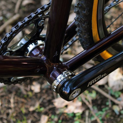 PHILWOOD* outboard bottom bracket (stainless) - BLUE LUG