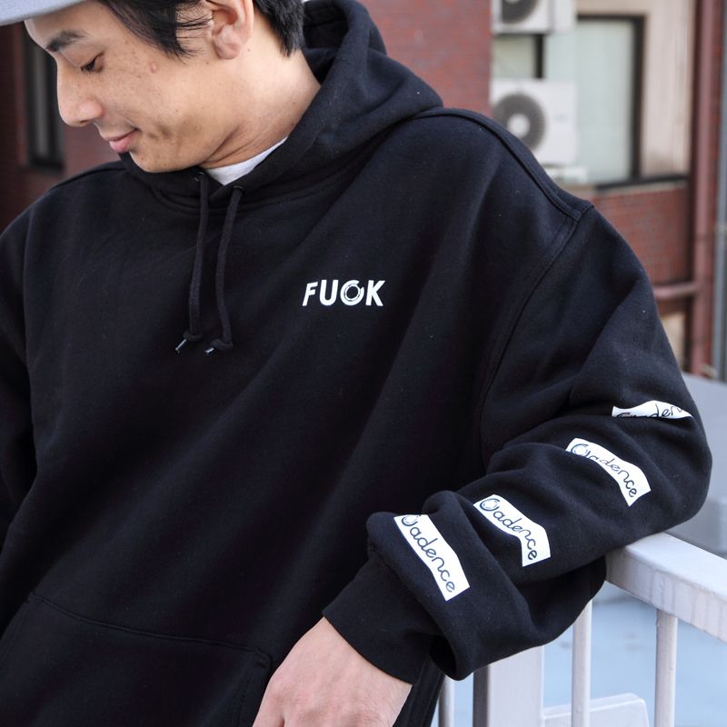 CADENCE* fuck hoodie (grey) - BLUE LUG GLOBAL ONLINE STORE