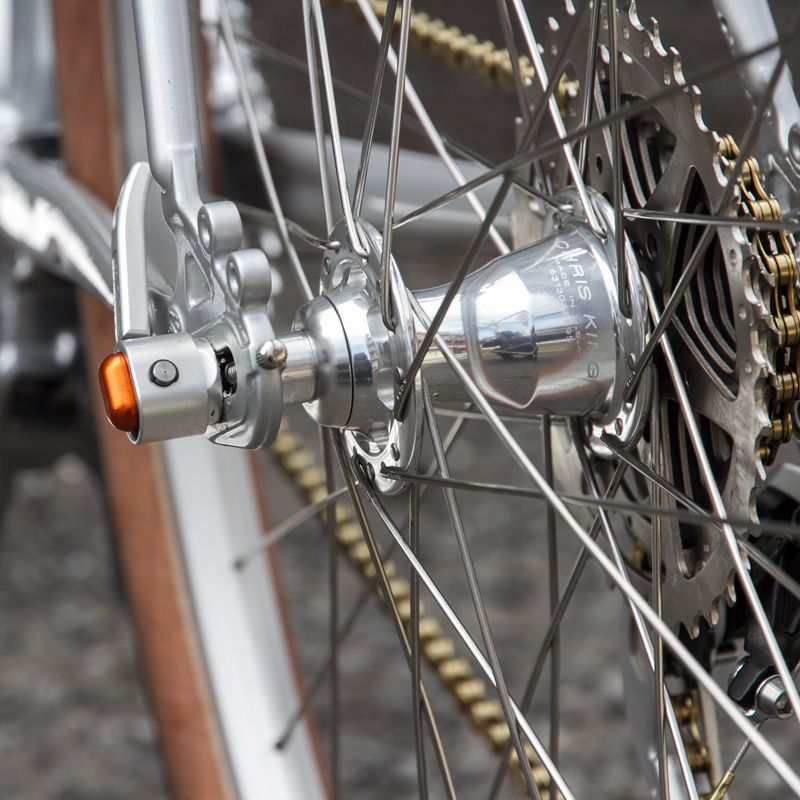 CHRIS KING* R45 road hub rear (silver) - BLUE LUG GLOBAL