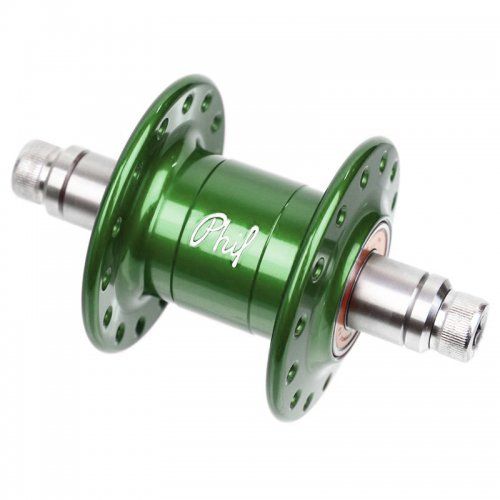 *PHILWOOD* narrow flange hub front (green/28h)