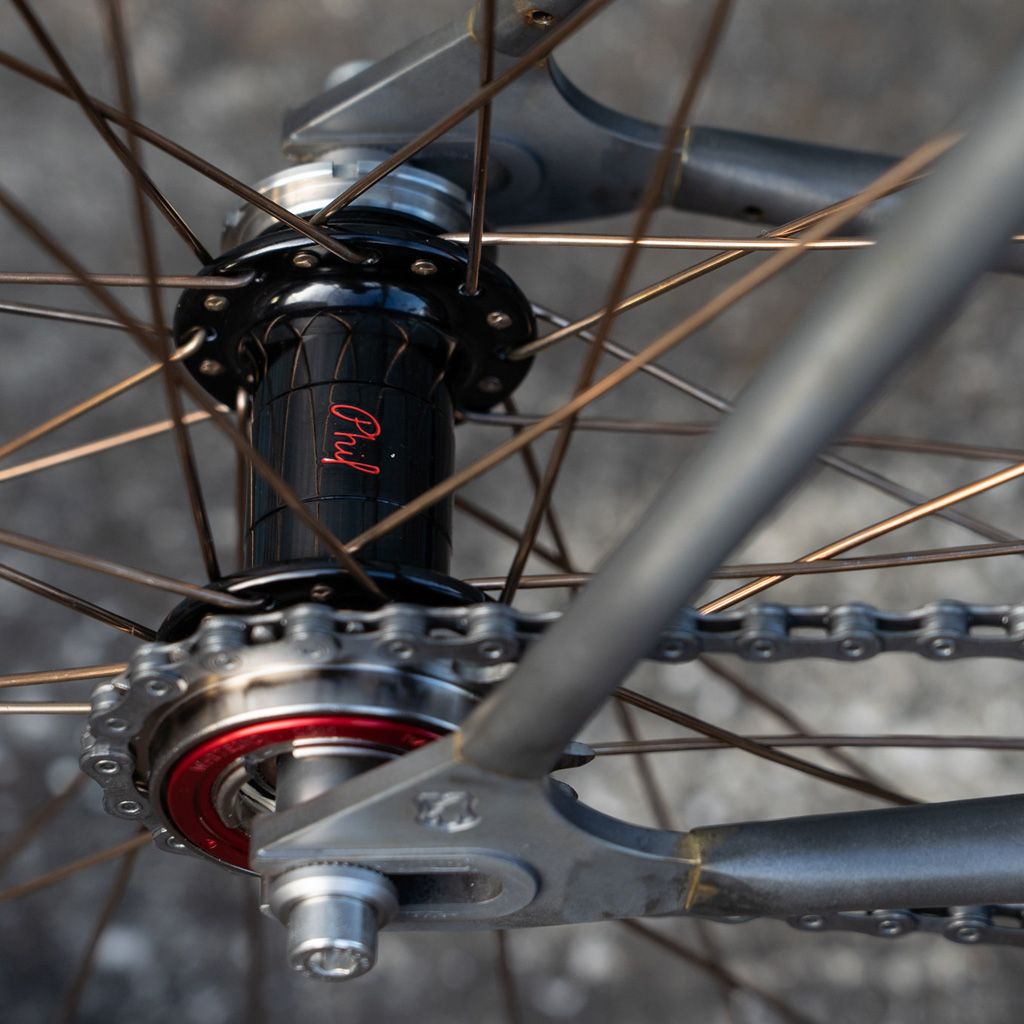 PHILWOOD* low flange track hub rear (blue/fix&free) - BLUE PHILWOOD* low flange track hub rear (blue/fix&free) - BLUE
