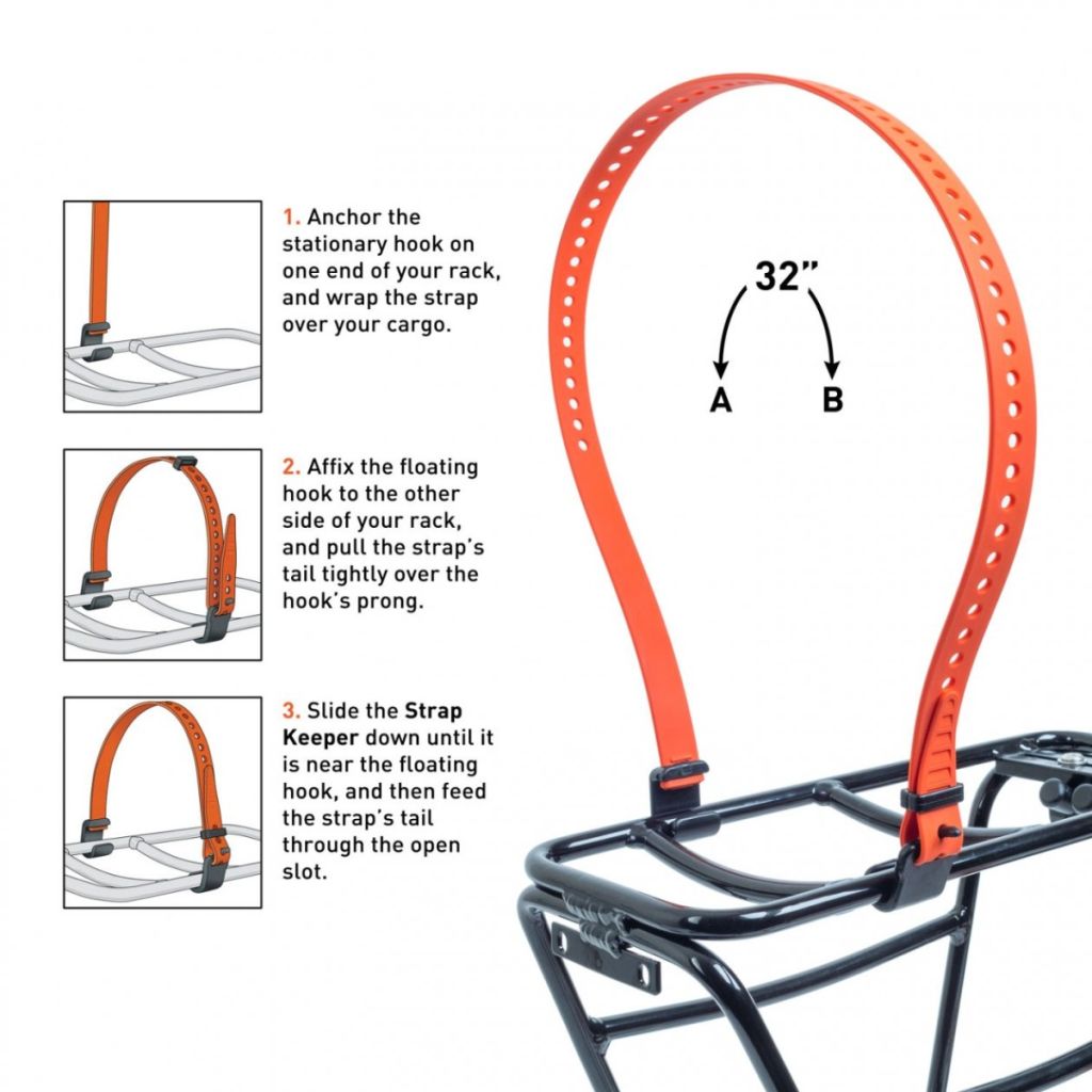 VOILE* rack straps (black) - BLUE LUG GLOBAL ONLINE STORE