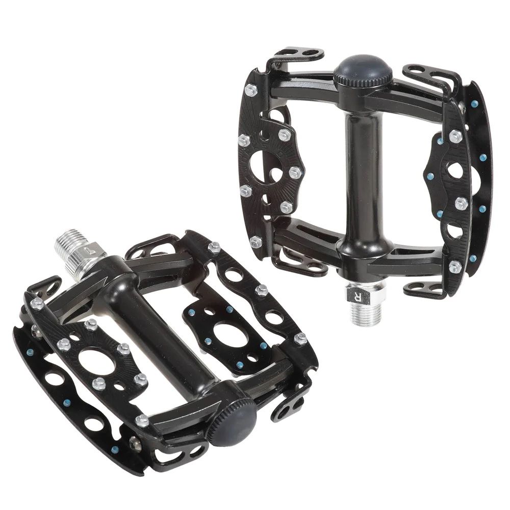 【大特価!!】 WORKS* SIM taco STORE ONLINE GLOBAL LUG BLUE - (black) pedal フラットペダル