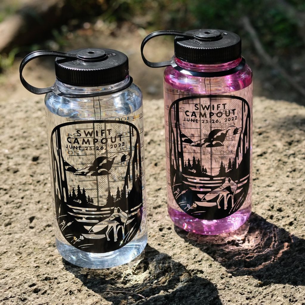 SWIFT INDUSTRIES* campout 2022 nalgene bottle (black print