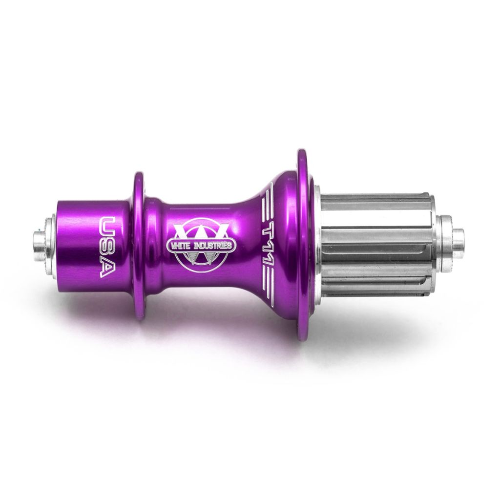 WHITE INDUSTRIES* T11 road hub rear (purple) - BLUE LUG
