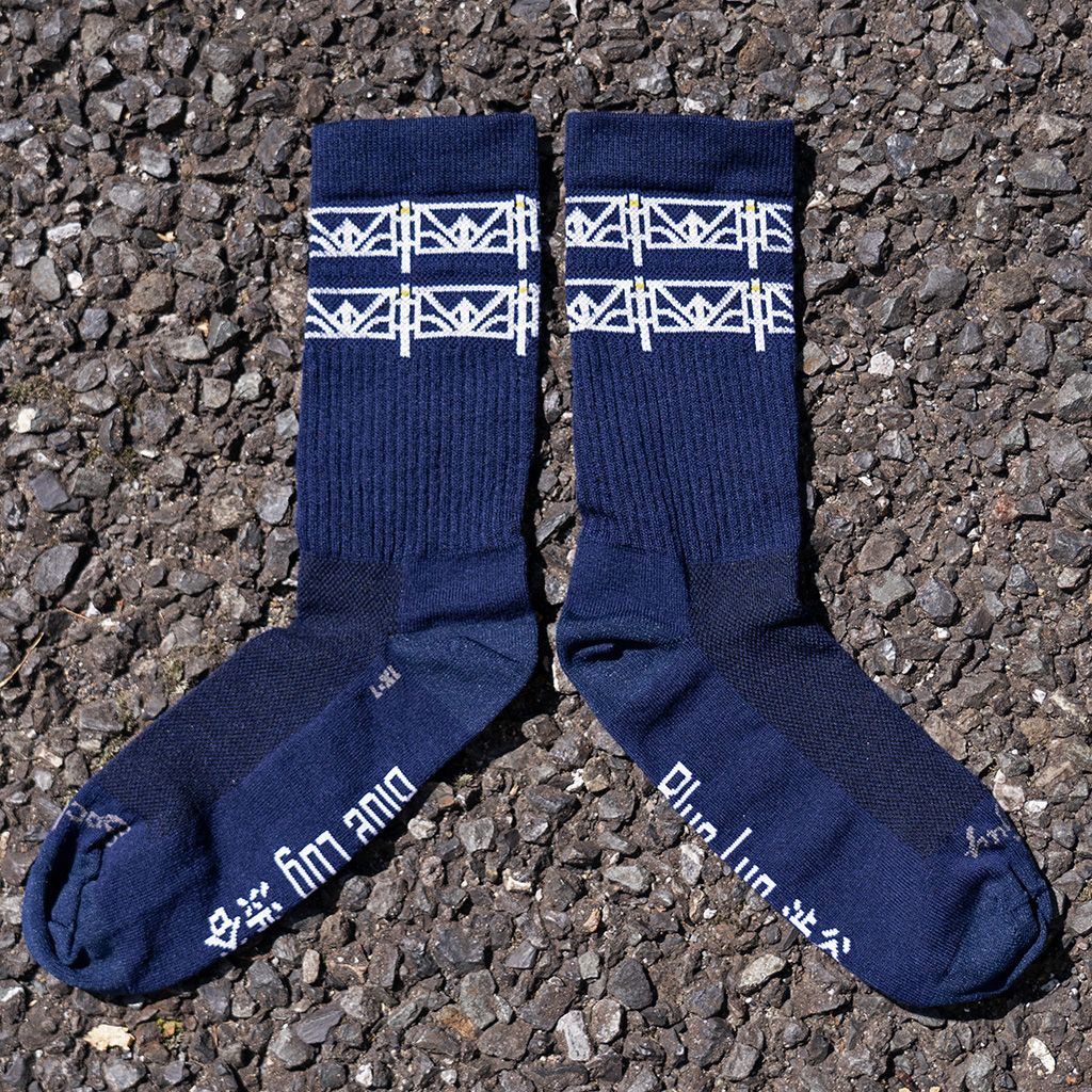 *BLUE LUG×SOCKGUY* guardrail socks (navy)