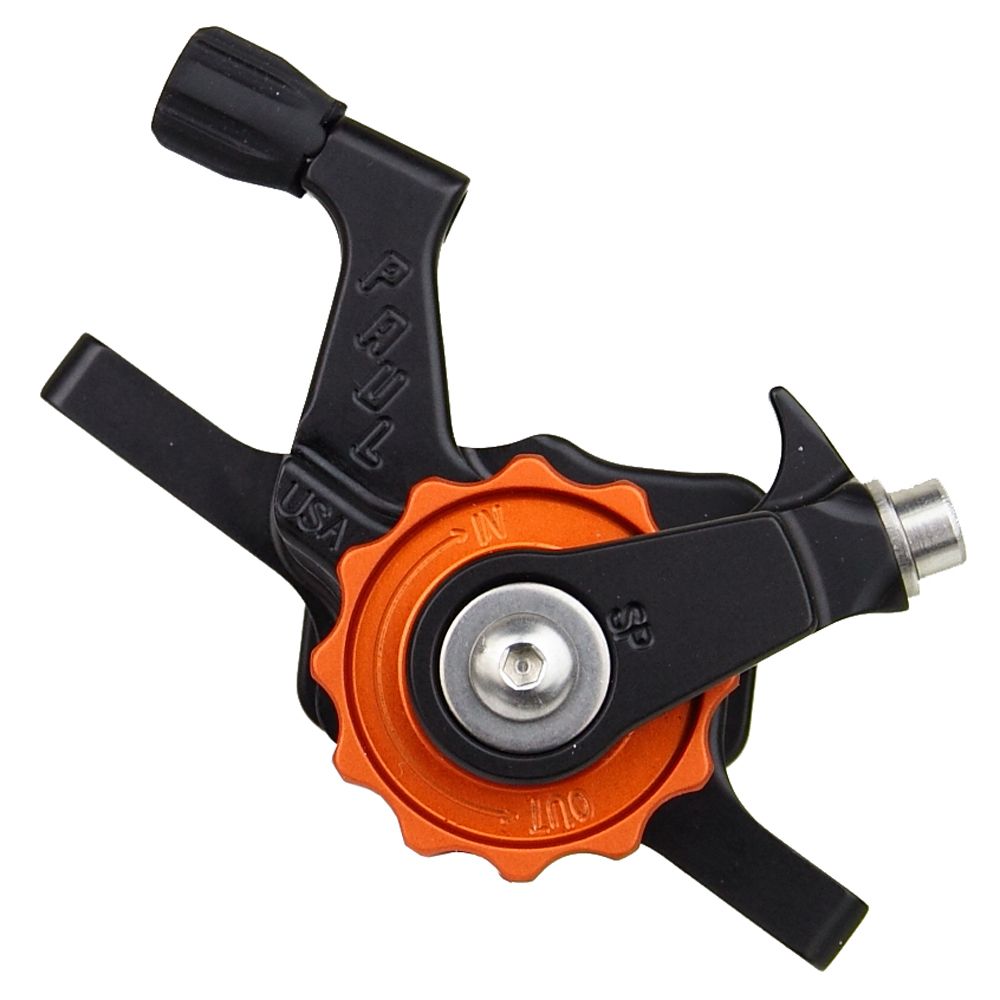 *PAUL* klamper post mount disc calliper (black/orange)