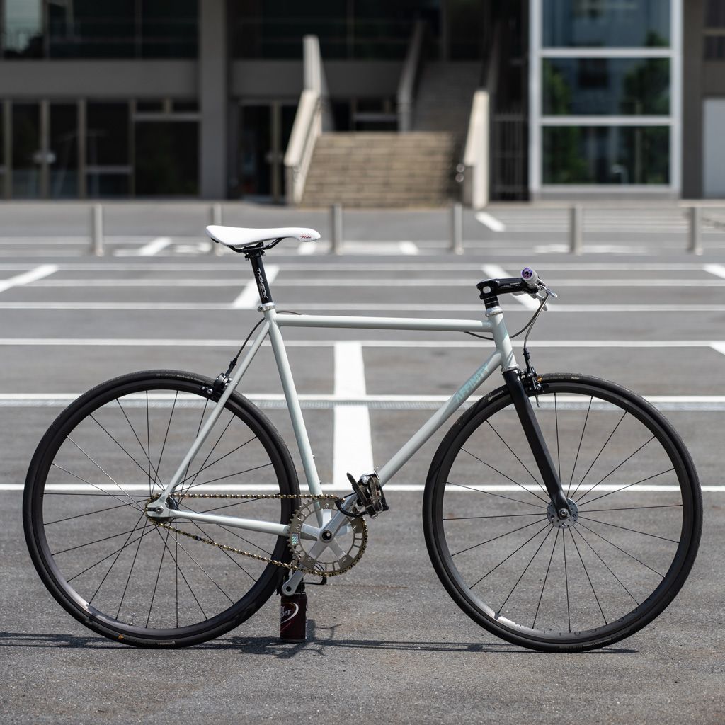 *AFFINITY CYCLES* 2022 metropolitan track frame (pearl grey)