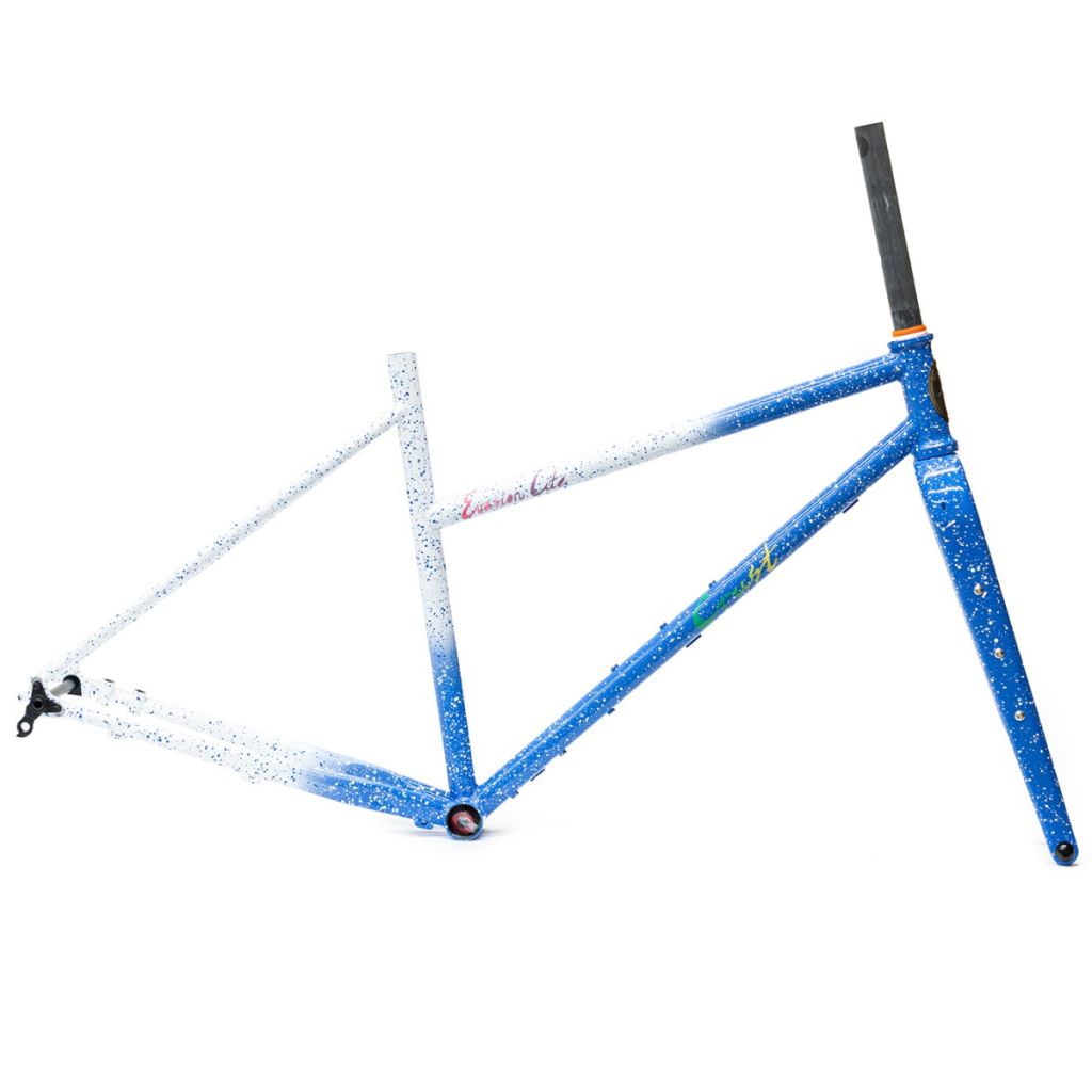 *CRUST BIKES* evasion lite step thru frame (blue & white