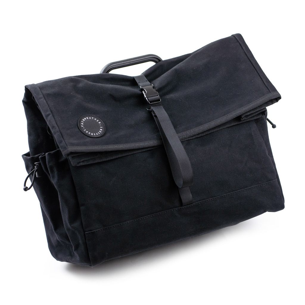 FAIRWEATHER* brompton bag (wax black) - BLUE LUG GLOBAL ONLINE STORE