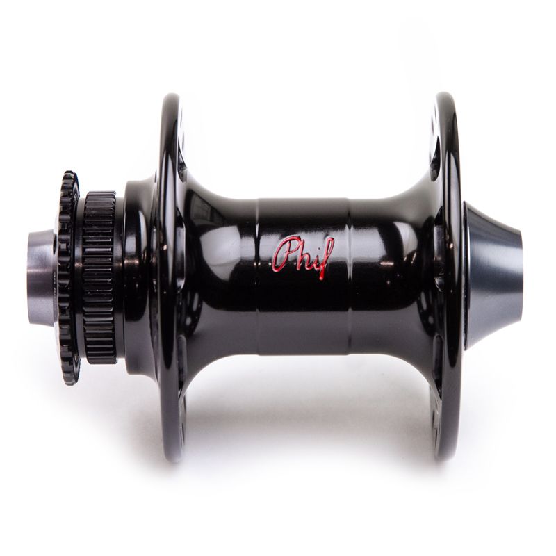 PHILWOOD* center lock disc hub front (thru-axle/black