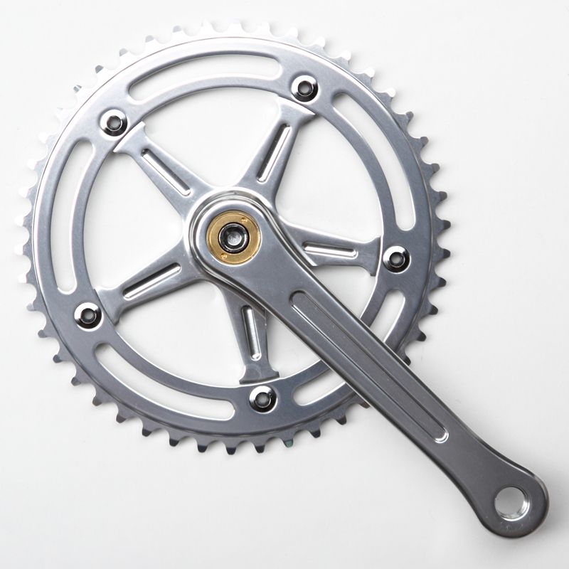 BLUE LUG* RMC track crank set (all silver) - BLUE LUG GLOBAL ONLINE STORE