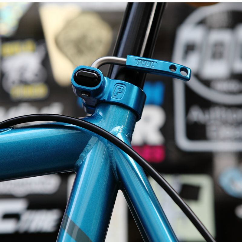 PAUL* quick release seatpost collar (blue/black) - BLUE LUG