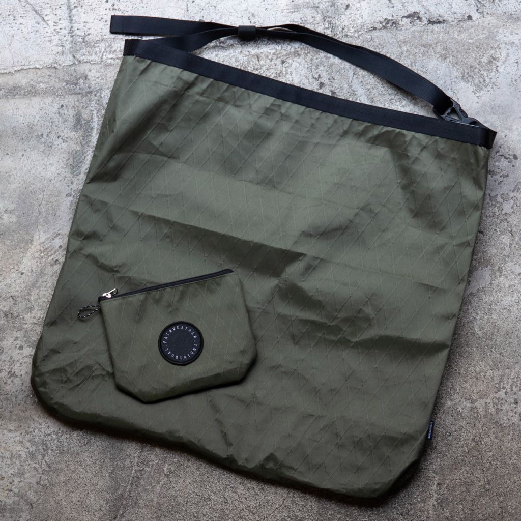 FAIRWEATHER* packable sacoche (x-pac/olive) - BLUE LUG GLOBAL