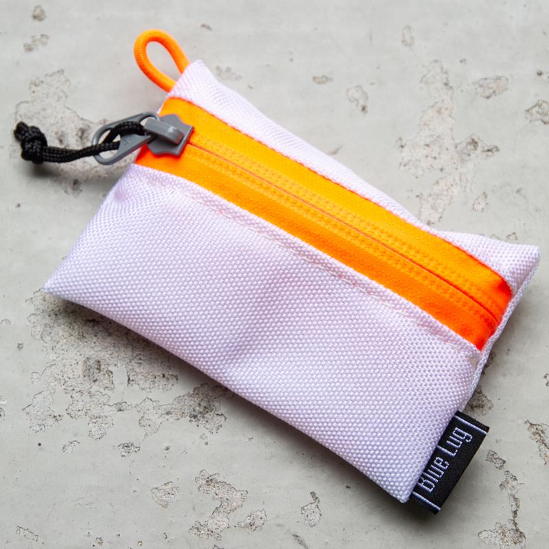 BLUE LUG* bansoukou pouch (white/orange) - BLUE LUG GLOBAL ONLINE