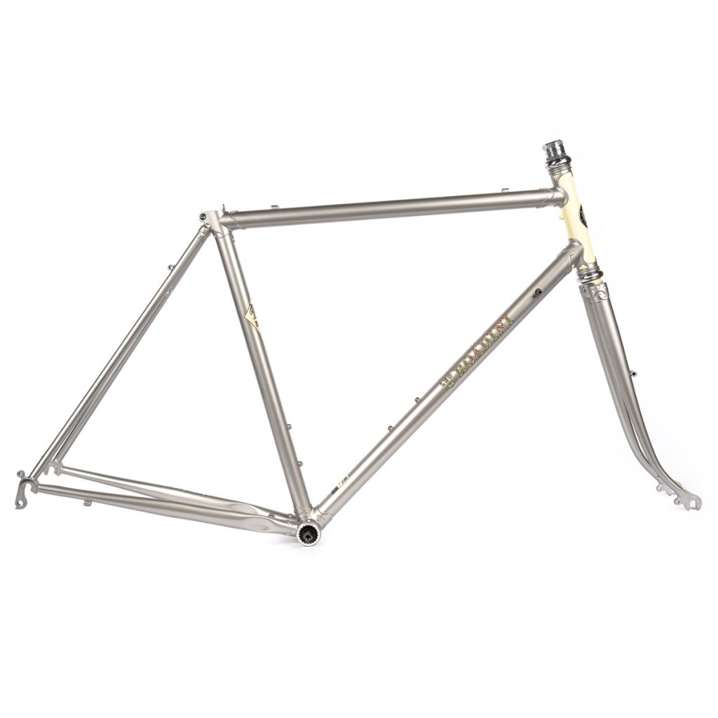 【爆売りセール開催中！】 set frame roadini lugged RIVENDELL* (silver) LUG BLUE - 自転車本体