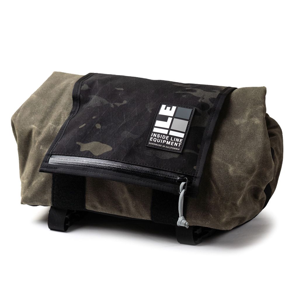 *ILE* porteur rack bag small (waxed tan/x-pac blkmulticam)