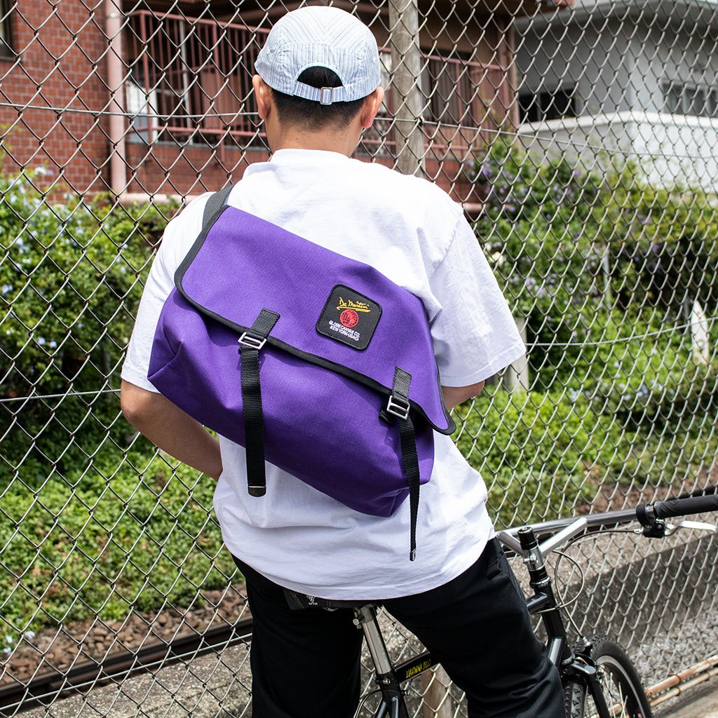 DE MARTINI* 3601 messenger bag (canvas purple) - BLUE LUG