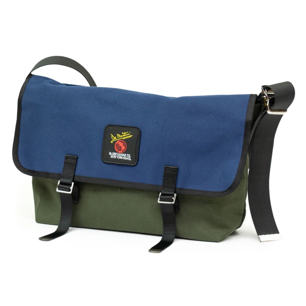 *DE MARTINI* 3601 messenger bag (canvas olive/navy)