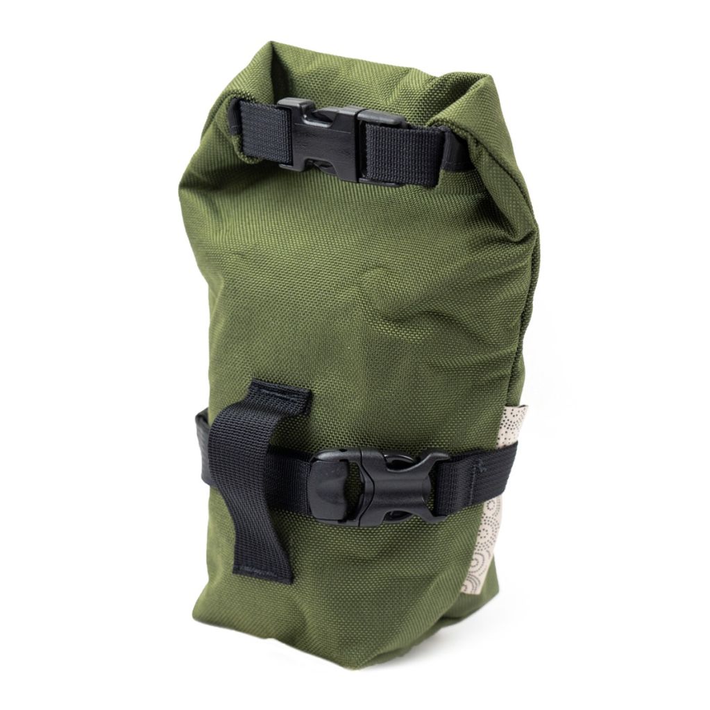 *OUTER SHELL ADVENTURE* rolltop saddlebag (olive drab)