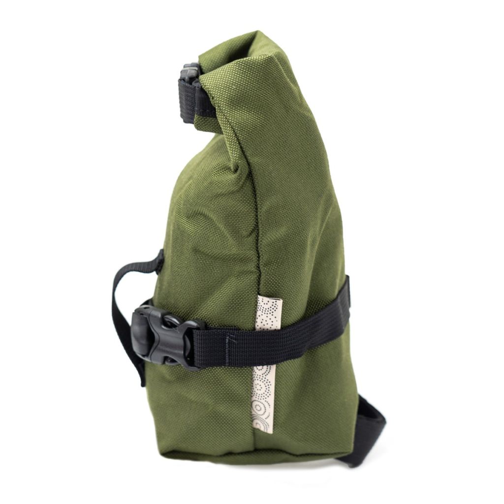 *OUTER SHELL ADVENTURE* rolltop saddlebag (olive drab)