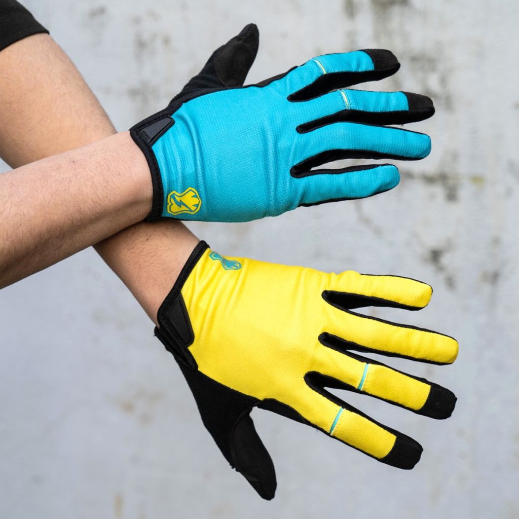 【別倉庫からの配送】 DND MASH* glove STORE ONLINE GLOBAL LUG BLUE - (teal/yellow) Gloves