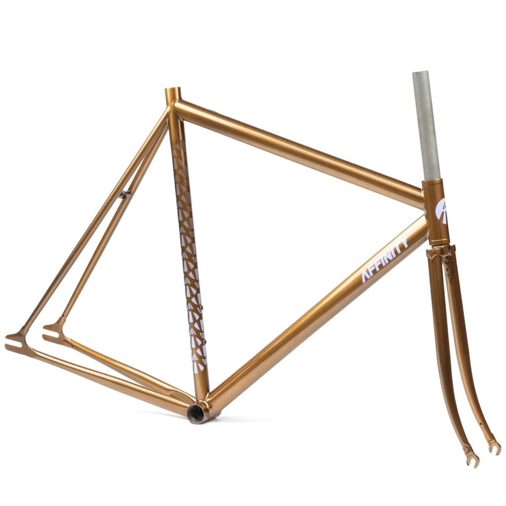 *AFFINITY CYCLES* 2024 lo pro track frame (cognac brown)