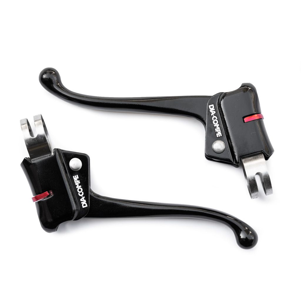 Dia-Compe DiaCompe 182s2 Tech77 w/ Thumblock Stopper Brake Lever Set , Black , DP2527