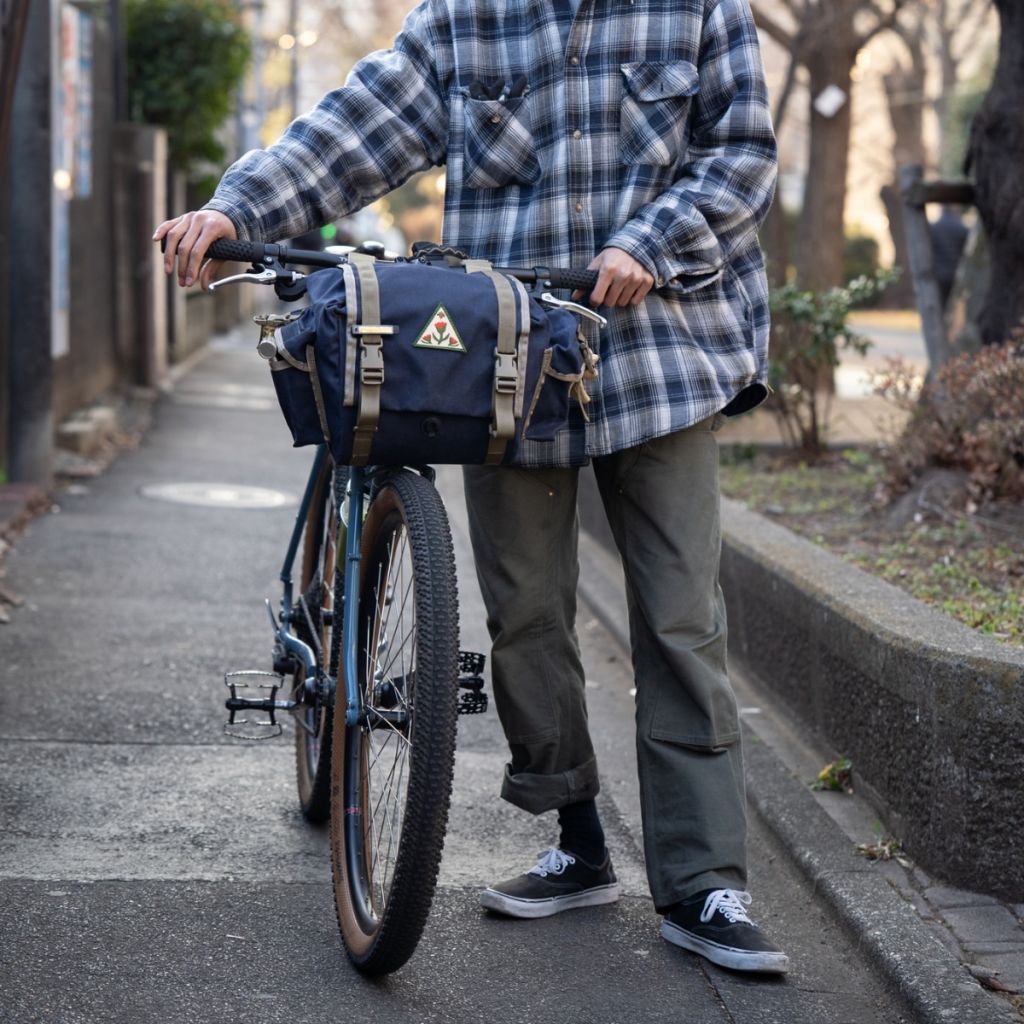 *RON'S BIKES* fabio's chest (wax cordura navy/S)