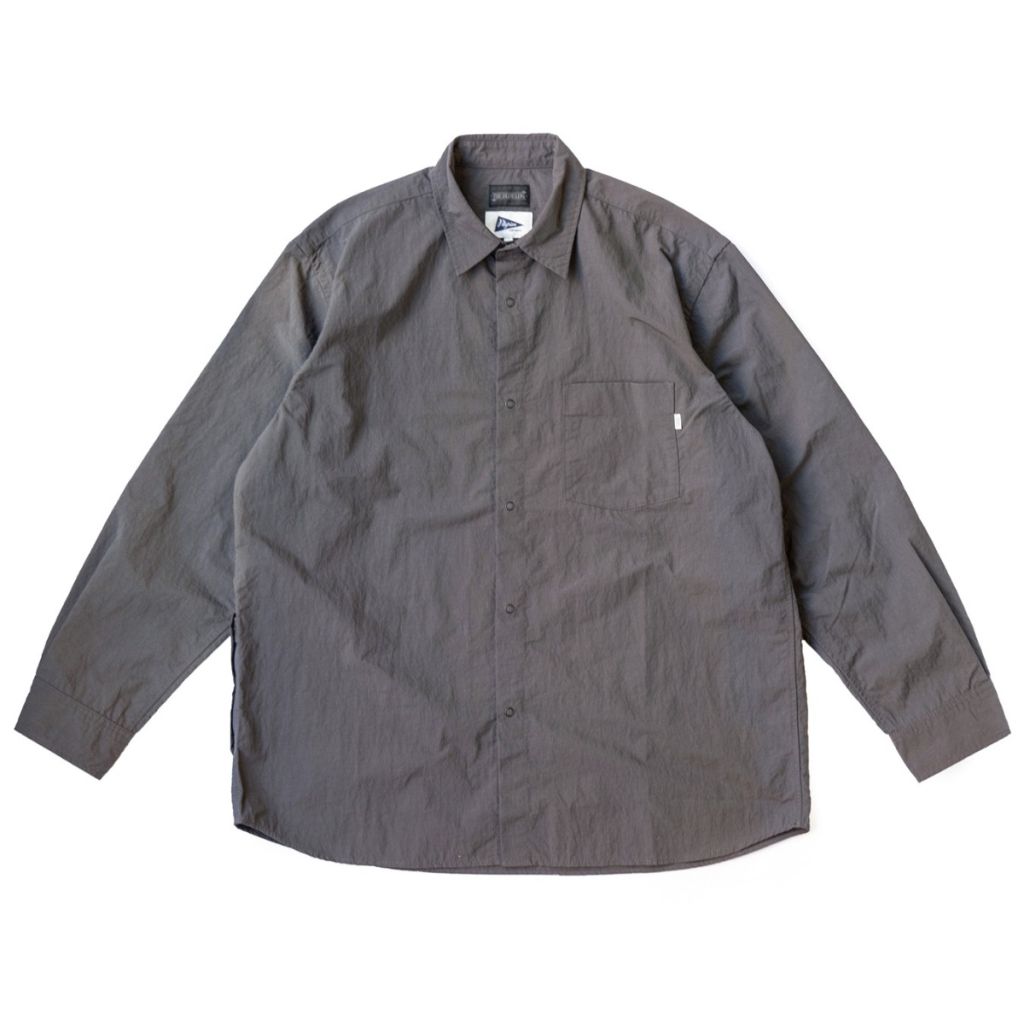 *PILGRIM* wind shirt (charcoal grey)