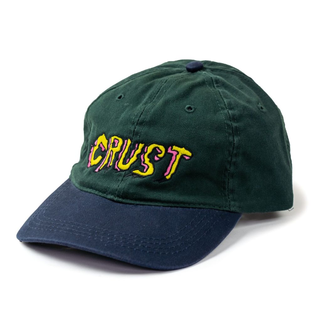 *CRUST BIKES* crust embroidered hat (navy/green)
