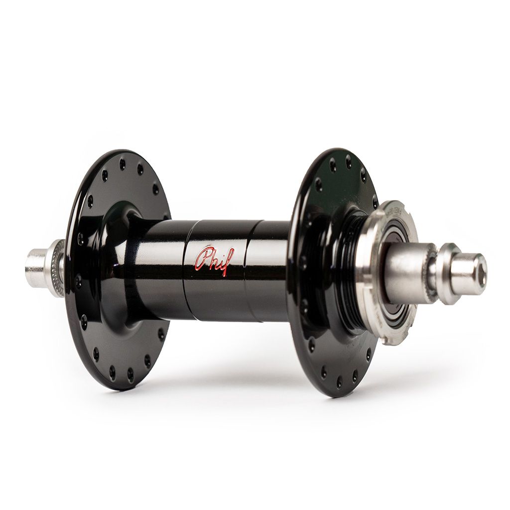 *PHILWOOD* high flange track hub rear (black/single cog)