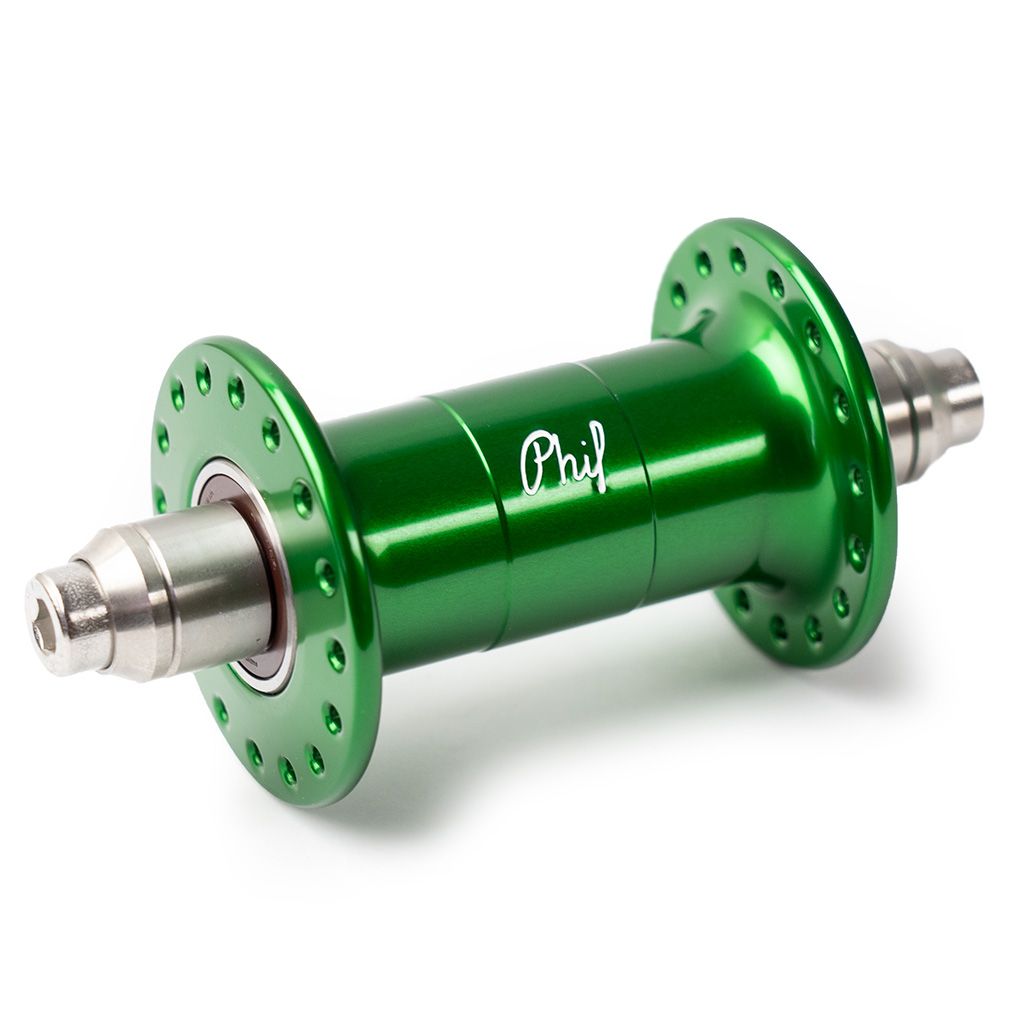 *PHILWOOD* low flange track hub front (green)