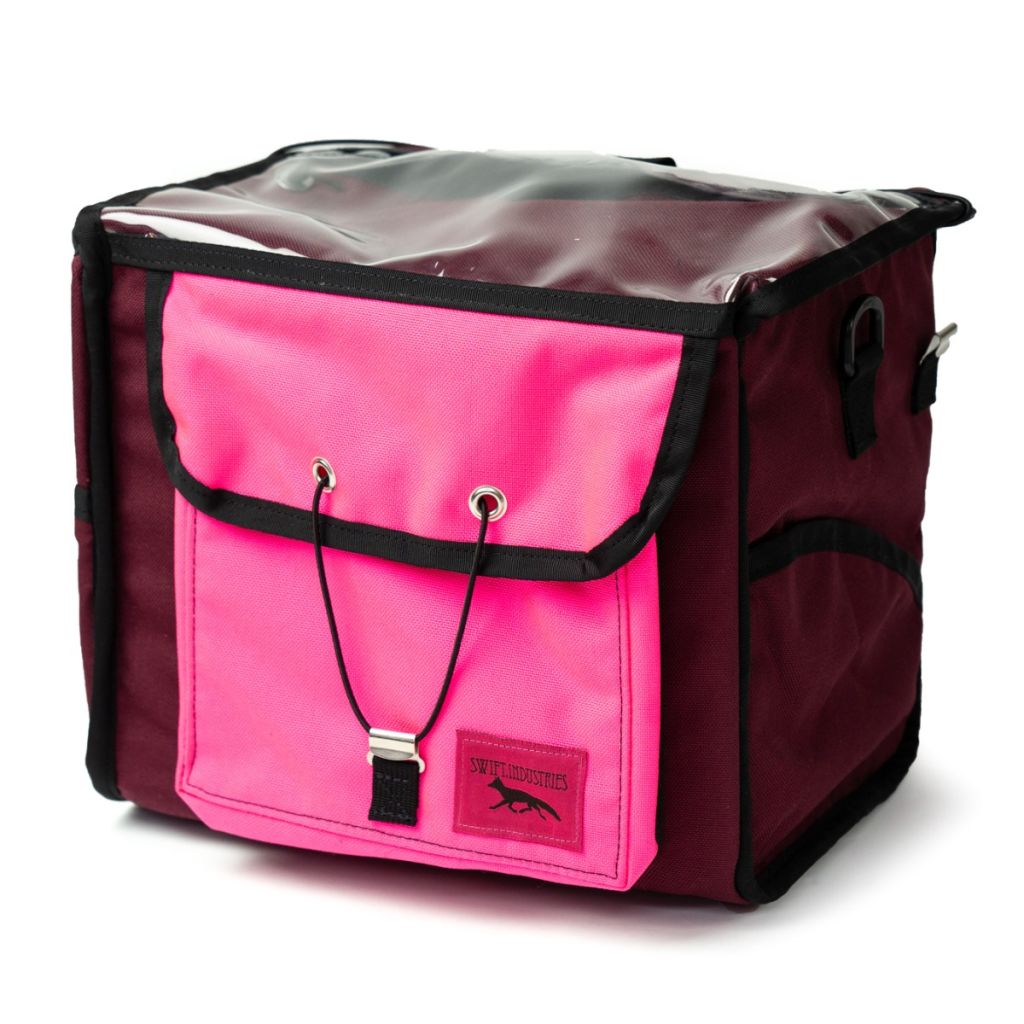 *SWIFT INDUSTRIES* custom peregrine randonneur bag (12L/burgundy/hot pink)