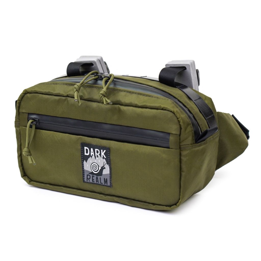 *REALM* dual duty hip/handlebar bag XL (ecopak olive)