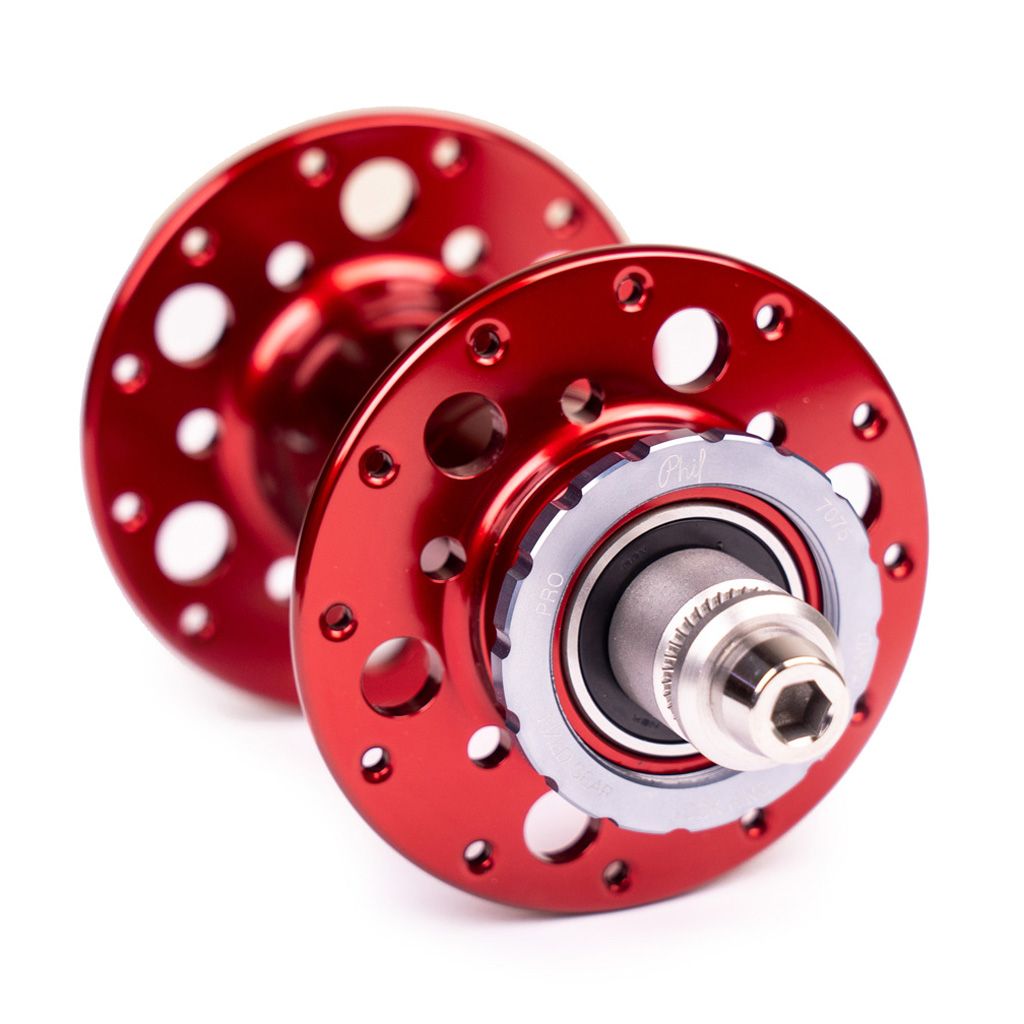 *PHILWOOD* Pro high flange track hub rear (red)