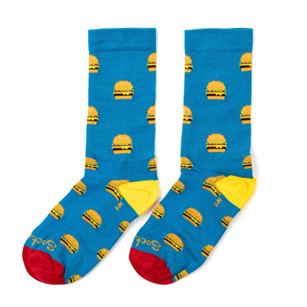 *SOCKGUY* long socks (burgers)