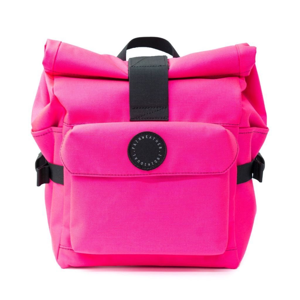 *FAIRWEATHER* multi bike bag (flash pink)