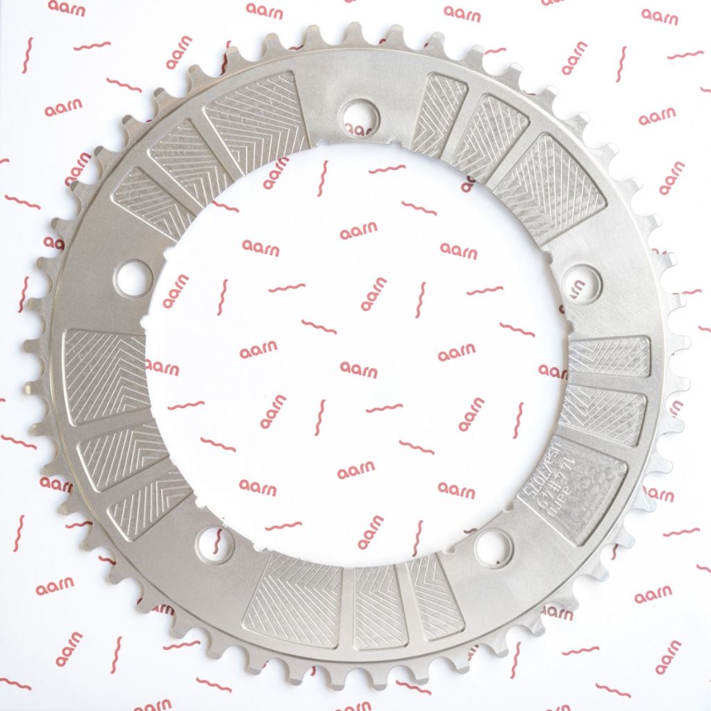 *AARN* 15-panel track chainring (silver)