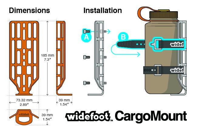 Wide foot bottle cage discount