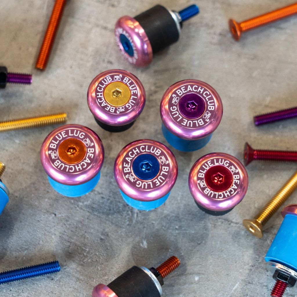 NITTO* BEACH CLUB×BLUE LUG bar end (pink/assort) - BLUE LUG