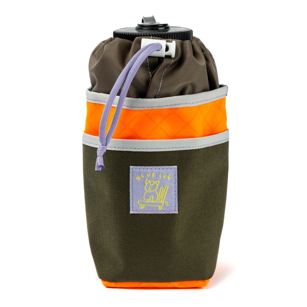 BLUE LUG* stem pouch (ecopak orange/olive) - BLUE LUG GLOBAL