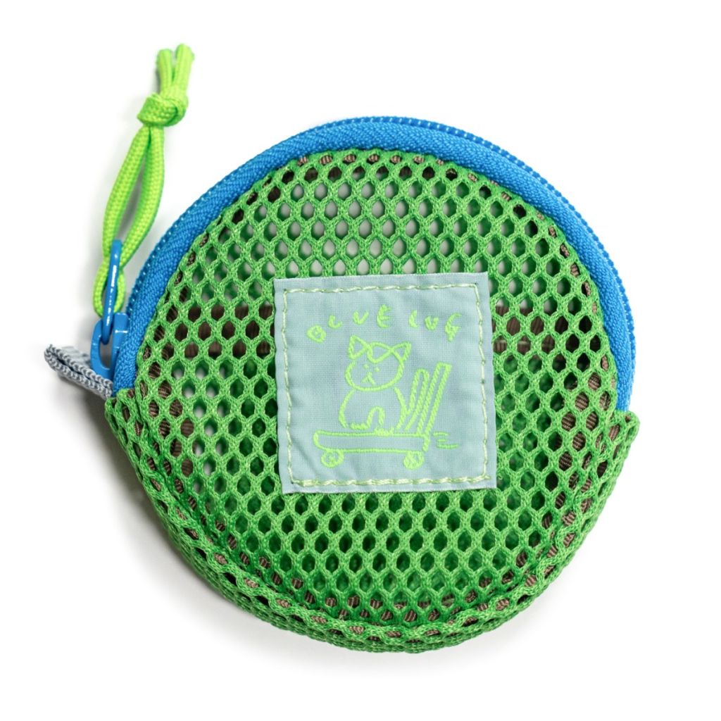 BLUE LUG coin pouch mesh green