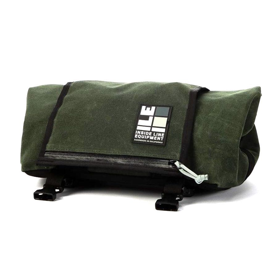 *ILE* porteur rack bag small (waxed/forest)